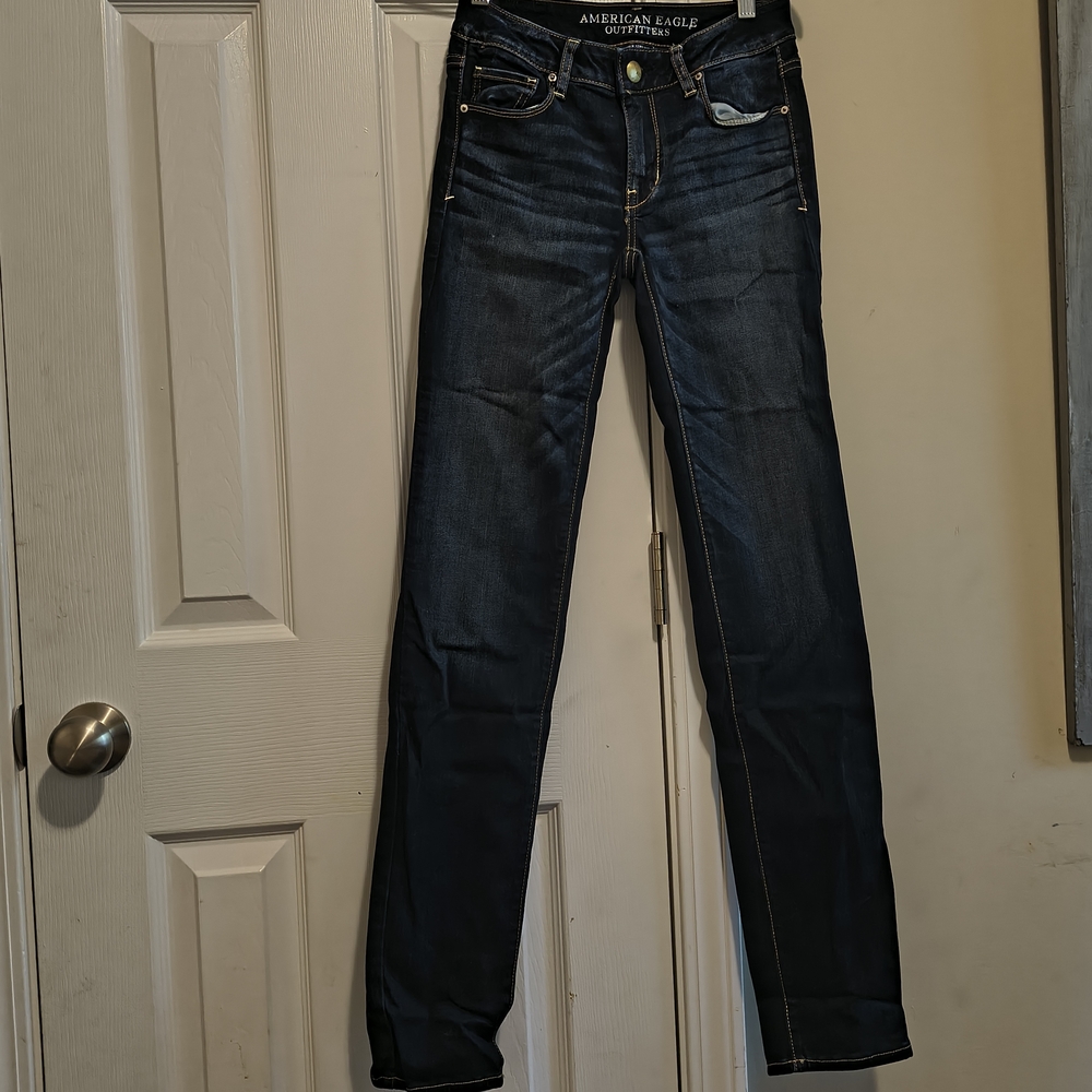 American Eagle Outfitters Straight Leg Blue Jeans